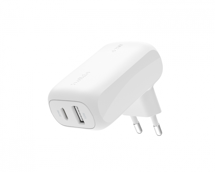 Belkin Boost Charge 42W USB-C & USB-A Vægoplader - Hvid