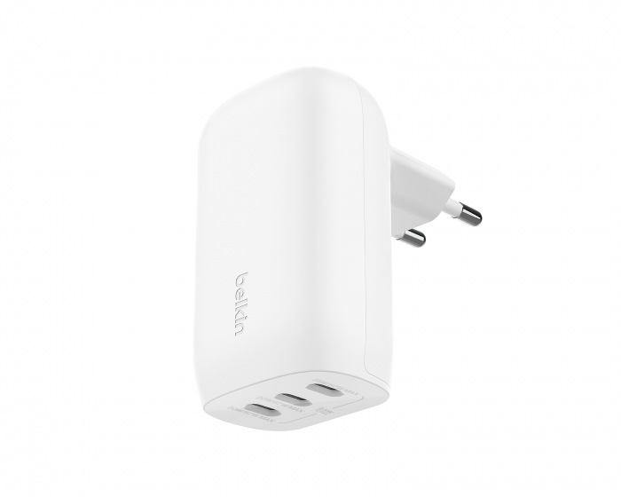 Belkin Boost Charge 65W USB-C Vægoplader - 3 port - Hvid