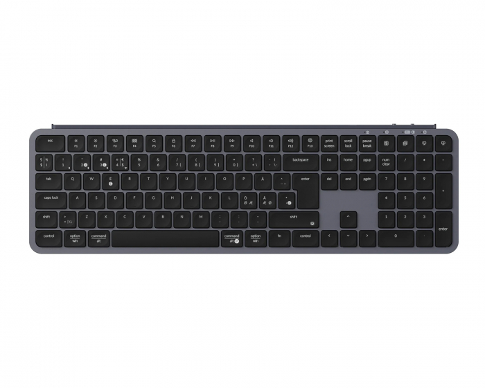 Keychron B6 Pro Ultra-Slim Trådløst Tastatur - Space Gray - ISO