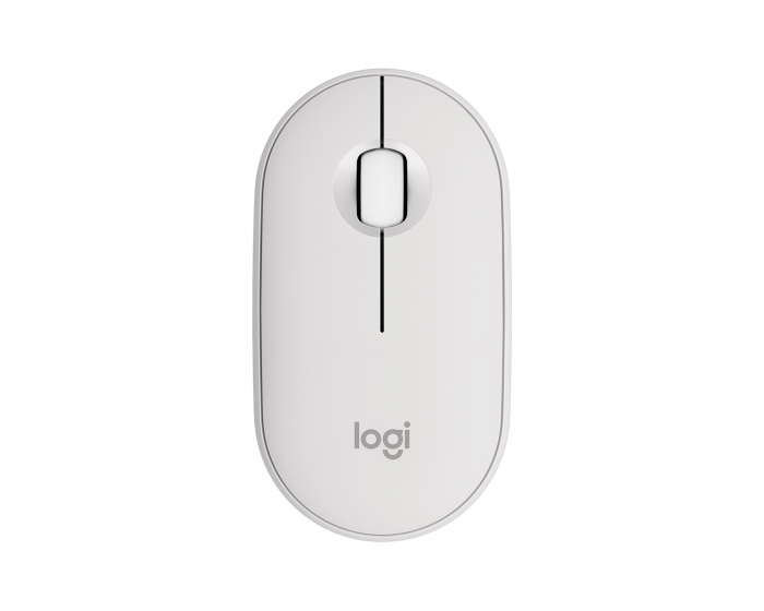 Logitech Pebble M350s Trådløs Mus - Tonal White