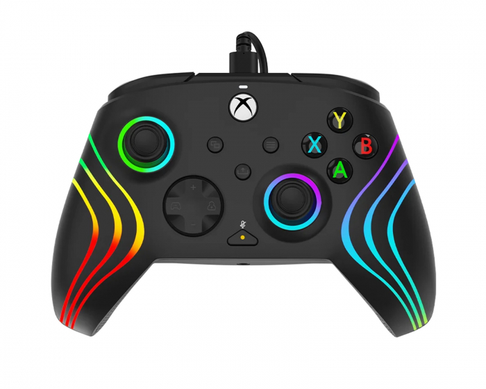 PDP Afterglow Wave Kabelført Controller - Sort (PC/Xbox)