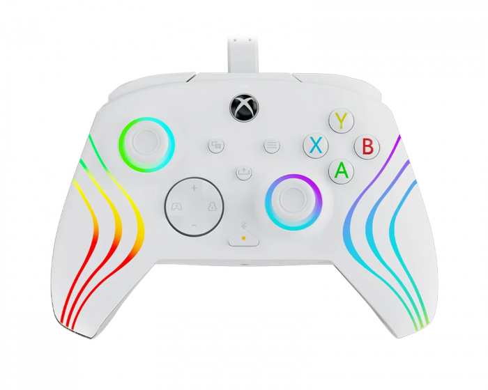 PDP Afterglow Wave Kabelført Controller - Hvid (PC/Xbox)