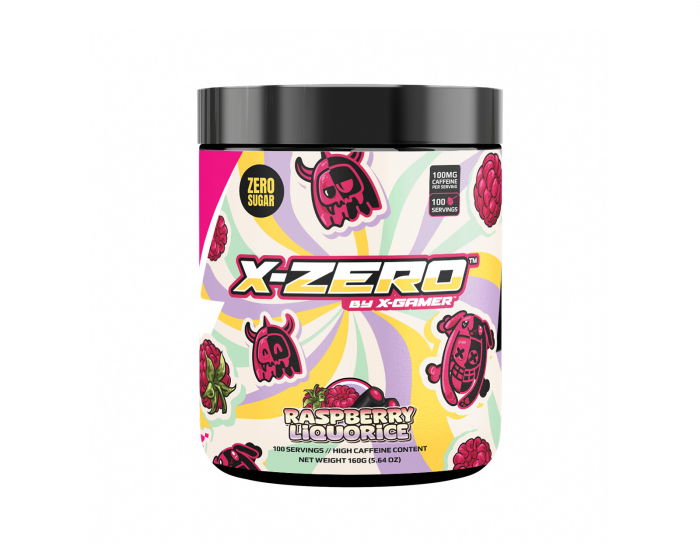 X-Gamer X-Zero Raspberry Liquorice - 100 Portioner