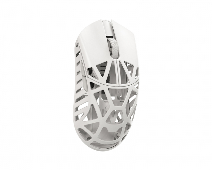 WLMouse Beast X Mini Pro - Milky White [Omron Opticals] - Side Slits