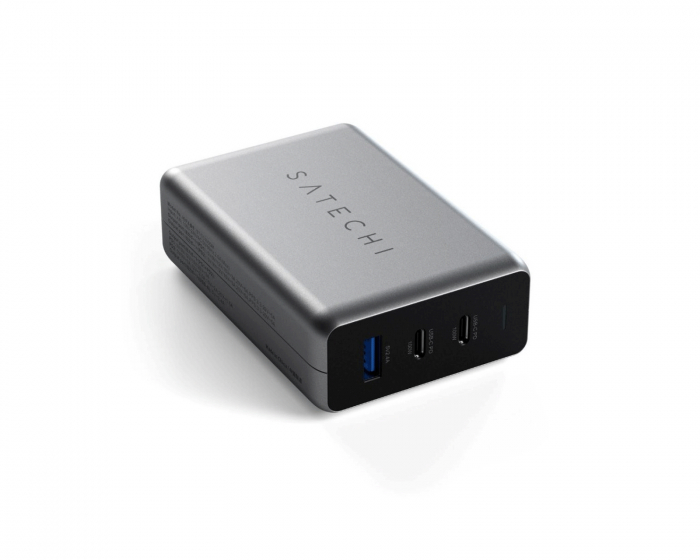 Satechi 100W PD USB-C GaN Rejseoplader - 3 porte