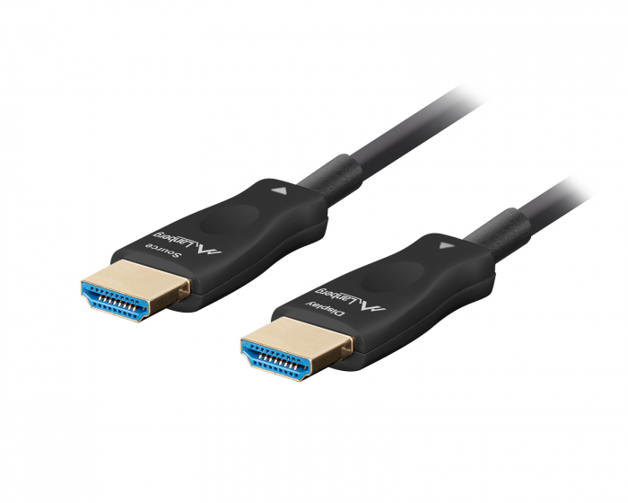 Lanberg HDMI 2.1 Kabel Optical Sort 8k - 48Gbps - 10m