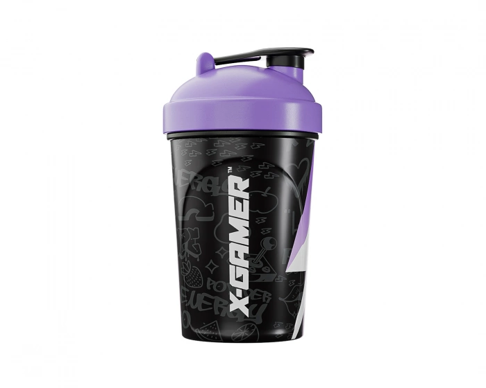 X-Gamer X-Zero Shaker 500ml - Sort & Lilla