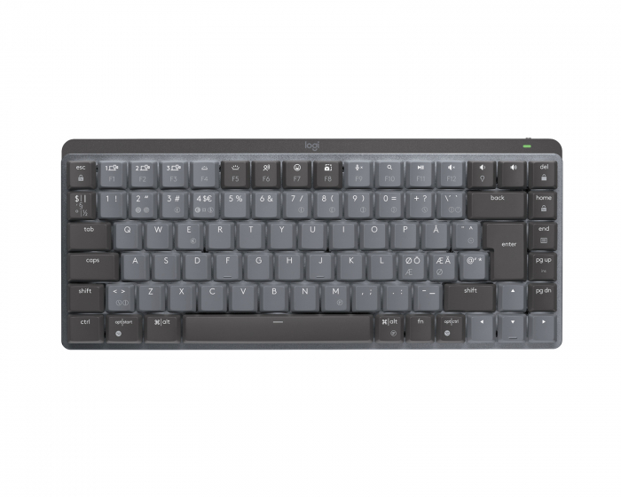 Logitech MX Mechanical Mini Trådløs Low Profile Tastatur [Tactile Quiet] - Graphite (DEMO)