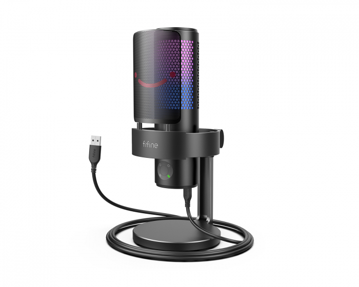 Fifine AMPLIGAME A9 USB Gaming Mikrofon RGB - Sort (DEMO)