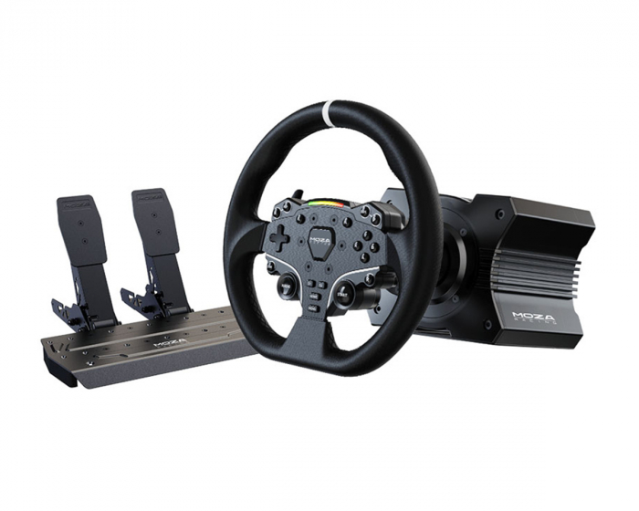 Moza Racing R5 Racing Simulator Bundle (R5 Wheel Base, ES Steering Wheel, SR-P Lite Pedals) (DEMO)