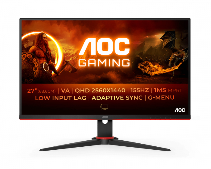 AOC Q27G2E 27” LED Gamingskærm 155Hz 1ms VA QHD (DEMO)