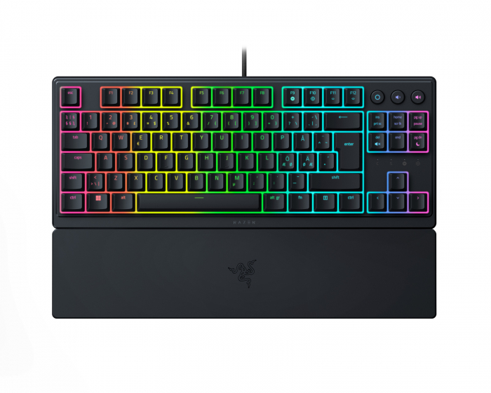 Razer Ornata V3 TKL Low Profile Gaming Tastatur [Mecha Membrane Clicky] - Sort (DEMO)