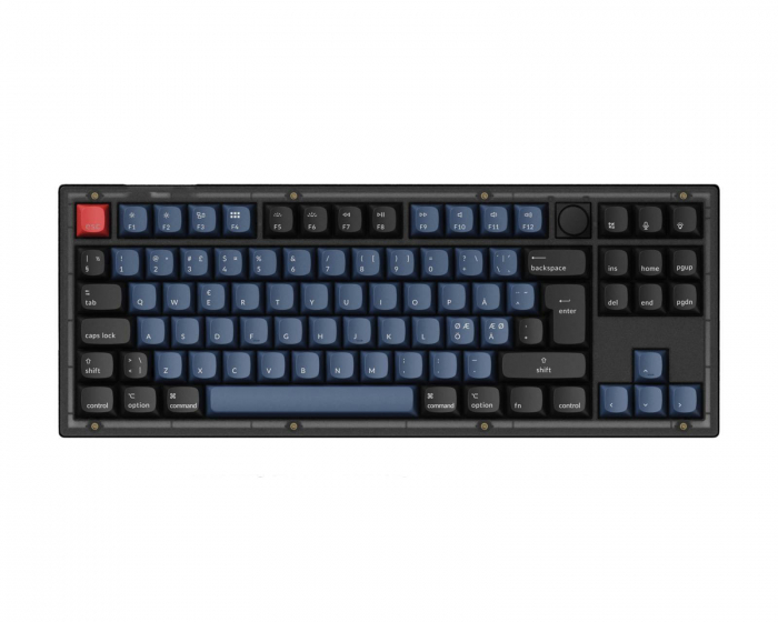 Keychron V3 QMK TKL RGB Knob Hotswap Tastatur - Frosted Black [K Pro Brown] (DEMO)