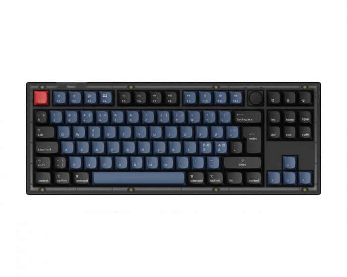 Keychron V3 QMK TKL RGB Knob Hotswap Tastatur - Frosted Black [K Pro Red] (DEMO)