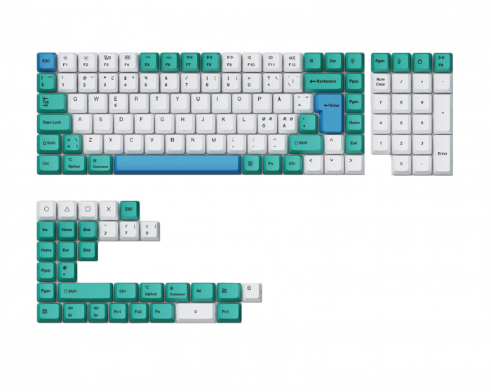 Keychron OEM Dye-Sub PBT Keycap Set - Iceberg Full Set Nordic (DEMO)