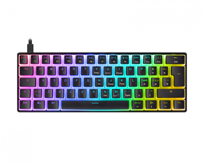 Deltaco Gaming DK475 RGB 60% Hotswap Mekanisk Tastatur [Pink Linear] - Sort (DEMO)