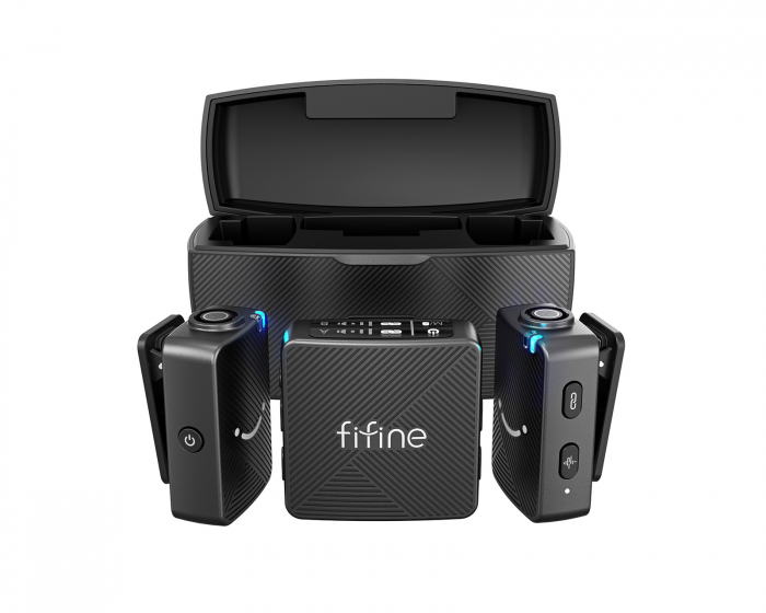 Fifine M9 Dual Wireless Microphone System - Trådløs Mikrofon (DEMO)