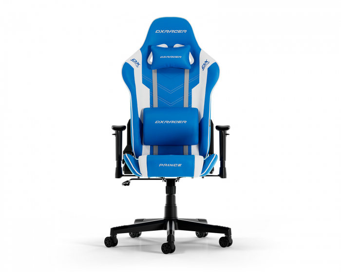 DXRacer PRINCE L Blå & Hvid PVC Læder