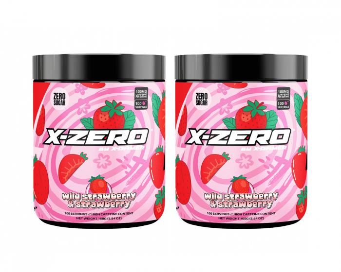 X-Gamer X-Zero Wild Strawberry & Strawberry - 2 x 100 Portioner