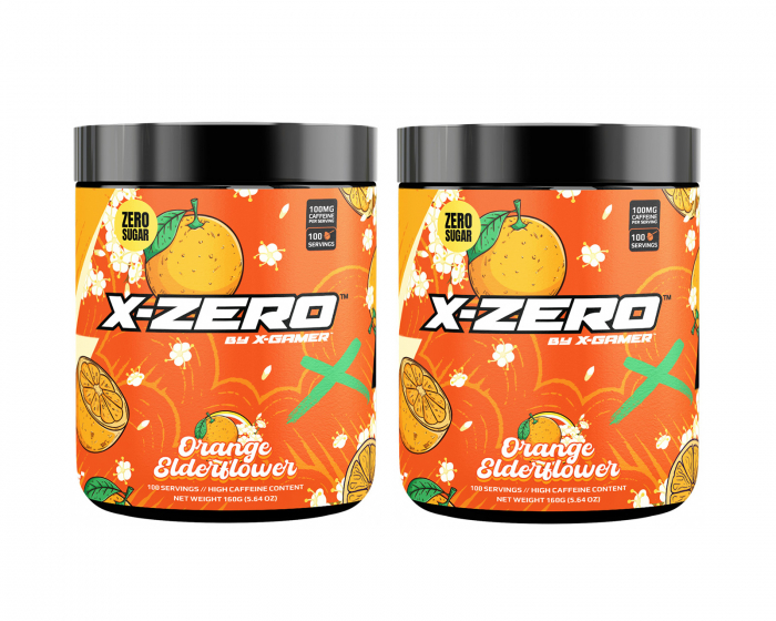 X-Gamer X-Zero Orange Elderflower - 2 x 100 Portioner