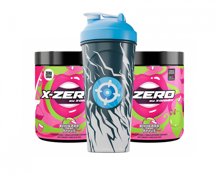 X-Gamer X-Zero Rhubarb Apple - 2 x 100 Portioner