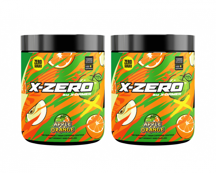 X-Gamer X-Zero Apple Orange - 2 x 100 Portioner