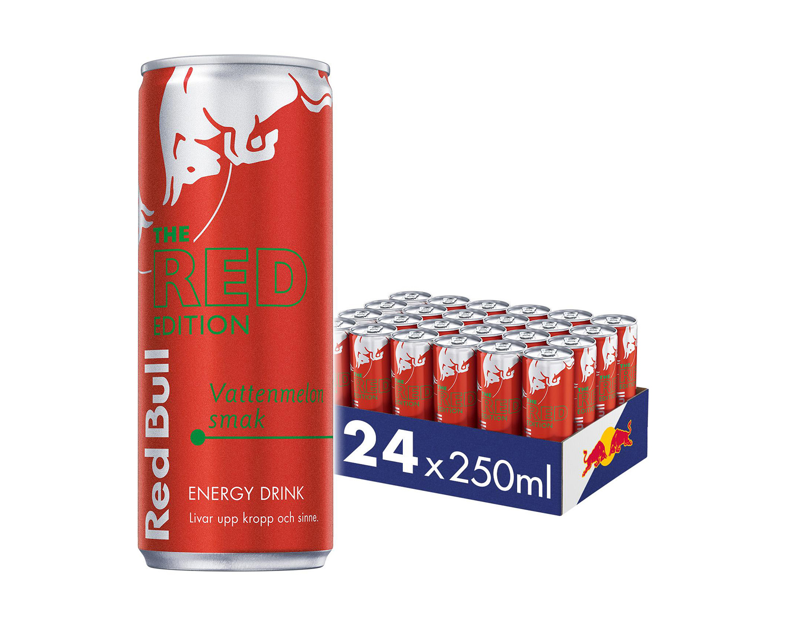 Red 24x Energidryck, 250 ml, Red Edition (Vandmelon) - MaxGaming.dk